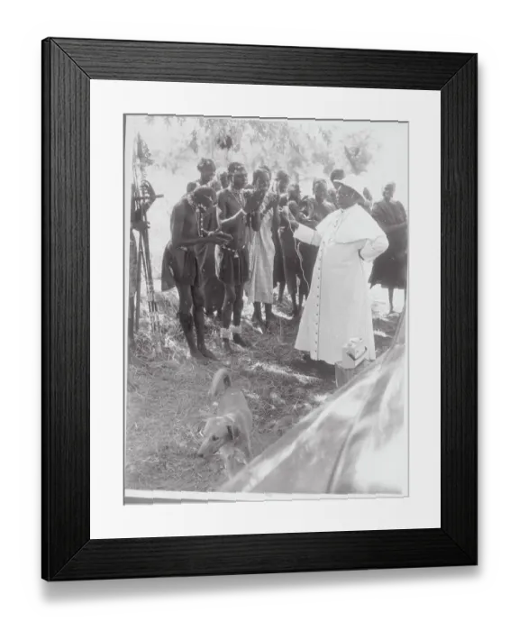 Framed Print : Bishop Ireneus Dud Recording Folk Songs Framed Print : Bishop Ireneus Dud Recording Folk Songs