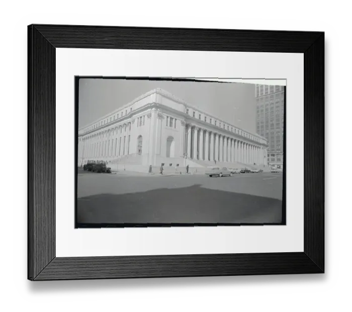 Framed Print : Exterior of New York City Post Office Framed Print : Exterior of New York City Post Office