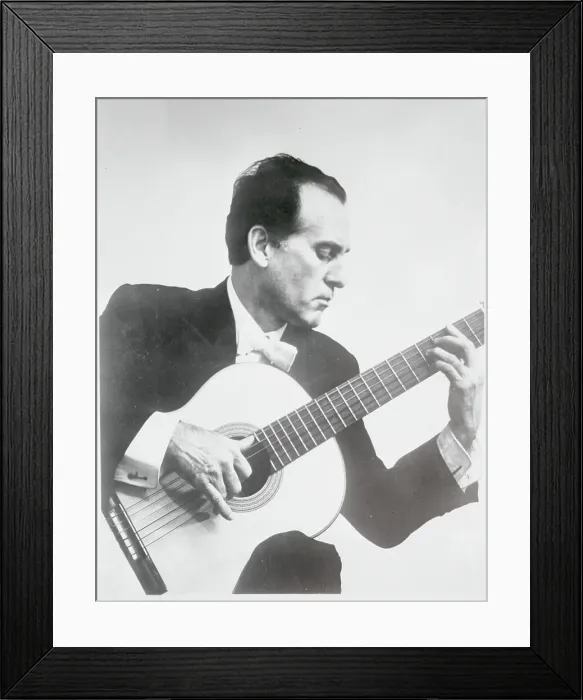 Framed Print : Portrait of Celedonio Romero Playing His Sorcery Driven Guitar Framed Print : Portrait of Celedonio Romero Playing His Sorcery Driven Guitar