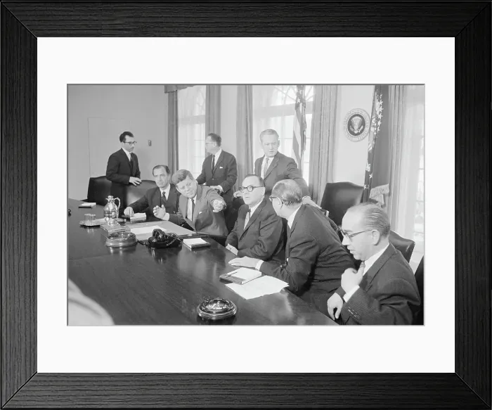 Framed Print : John Kennedy Launching a Plan Framed Print : John Kennedy Launching a Plan