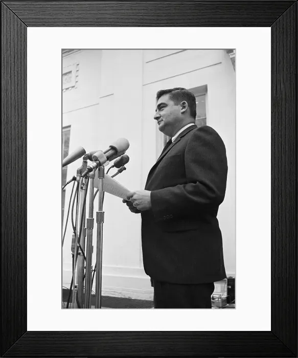 Framed Print : White House Press Secretary Salinger Framed Print : White House Press Secretary Salinger