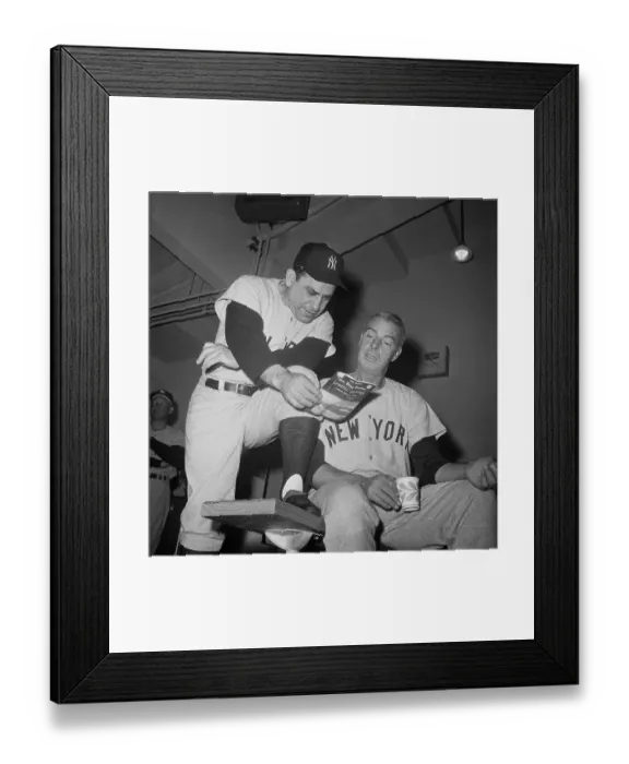 Framed Print : Yogi Berra with Joe DiMaggio
