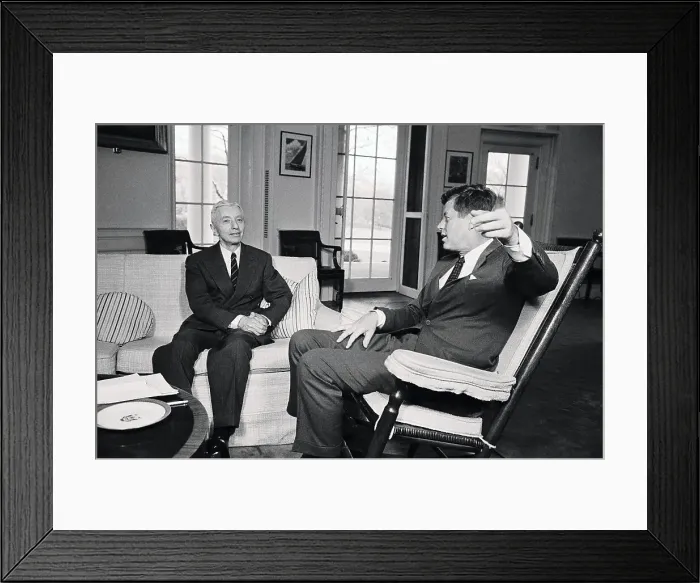 Framed Print : Admiral Hyman Rickover and President Kennedy Framed Print : Admiral Hyman Rickover and President Kennedy