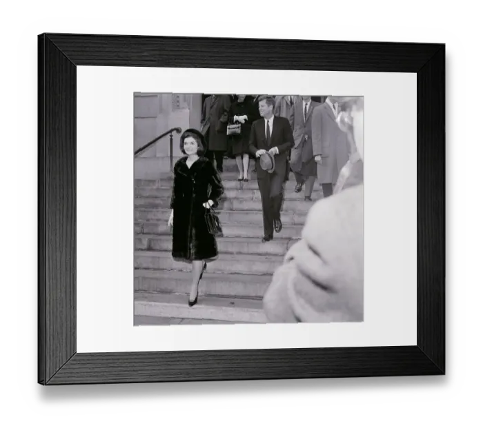 Framed Print : Portrait of John and Jackie Kennedy