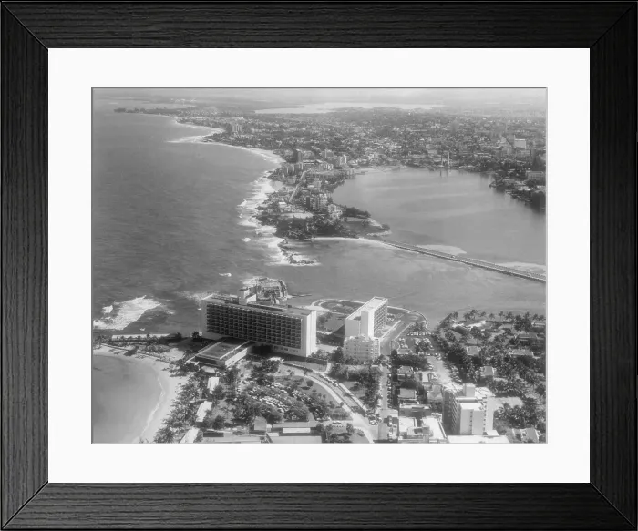 Framed Print : Aerial View of San Juan Coast