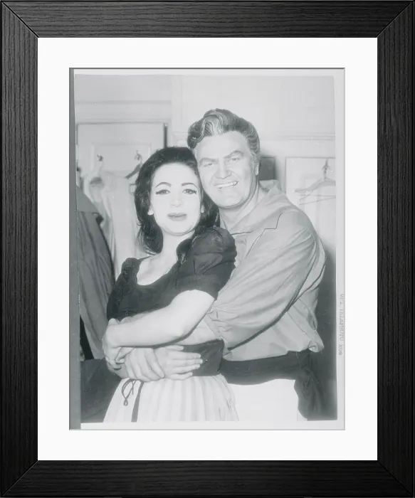 Framed Print : Teresa Stratas Embracing Jon Vickers Framed Print : Teresa Stratas Embracing Jon Vickers