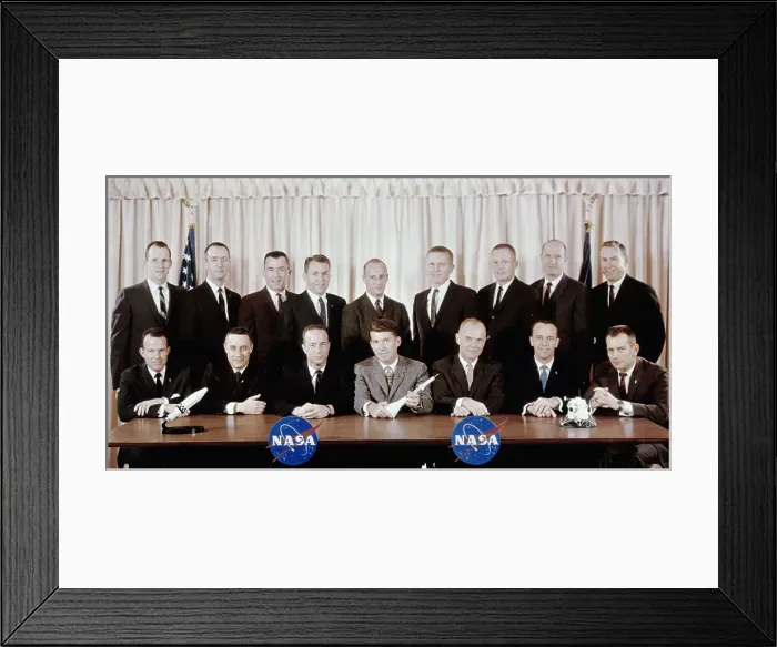 Framed Print : Original Astronauts with New Trainees Framed Print : Original Astronauts with New Trainees