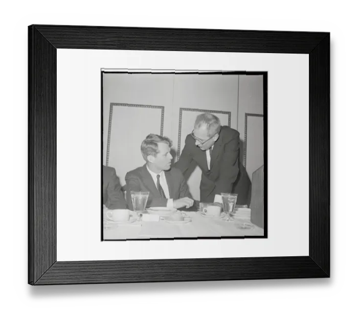 Framed Print : Robert Kennedy Speaking With W. Willard Wirtz Framed Print : Robert Kennedy Speaking With W. Willard Wirtz