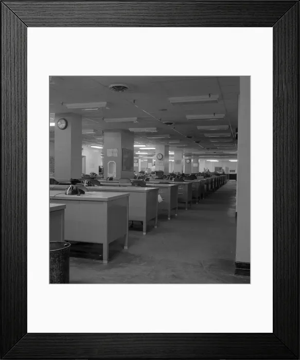 Framed Print : Empty Newspaper Office Framed Print : Empty Newspaper Office
