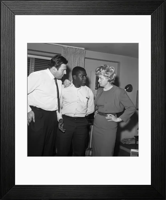 Framed Print : Theodore Bikel, Charles McDew, and Shelly Winters Framed Print : Theodore Bikel, Charles McDew, and Shelly Winters