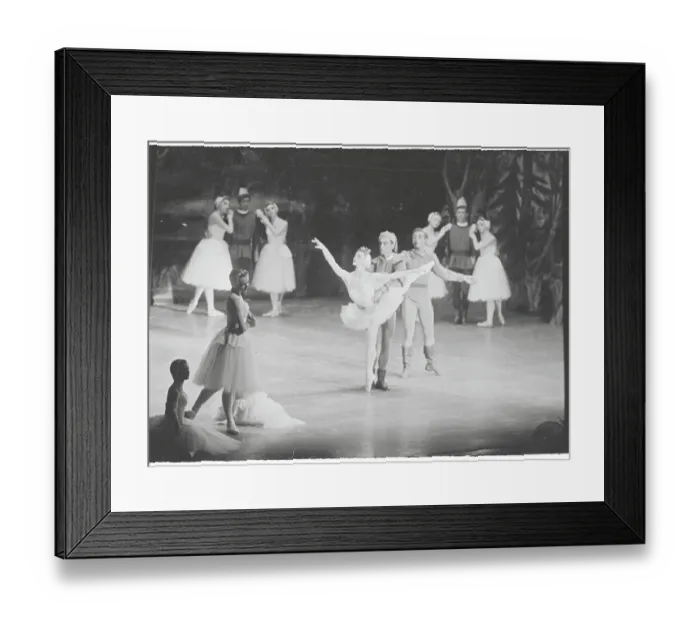 Framed Print : Ballet Dancers on Stage Framed Print : Ballet Dancers on Stage