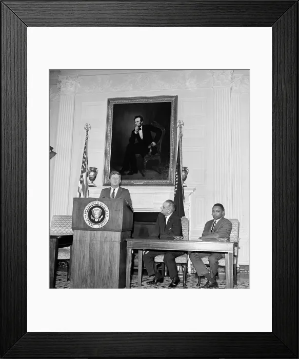 Framed Print : John Kennedy Making a Speech Framed Print : John Kennedy Making a Speech