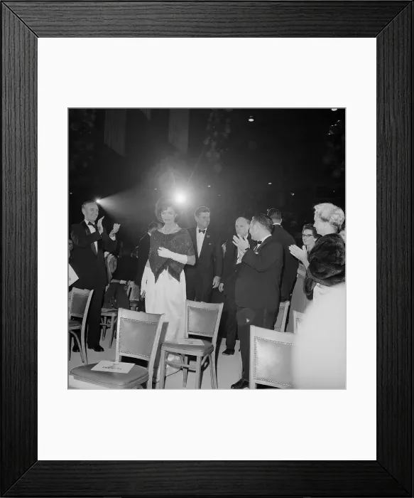 Framed Print : John Kennedy Attending a Celebration Framed Print : John Kennedy Attending a Celebration