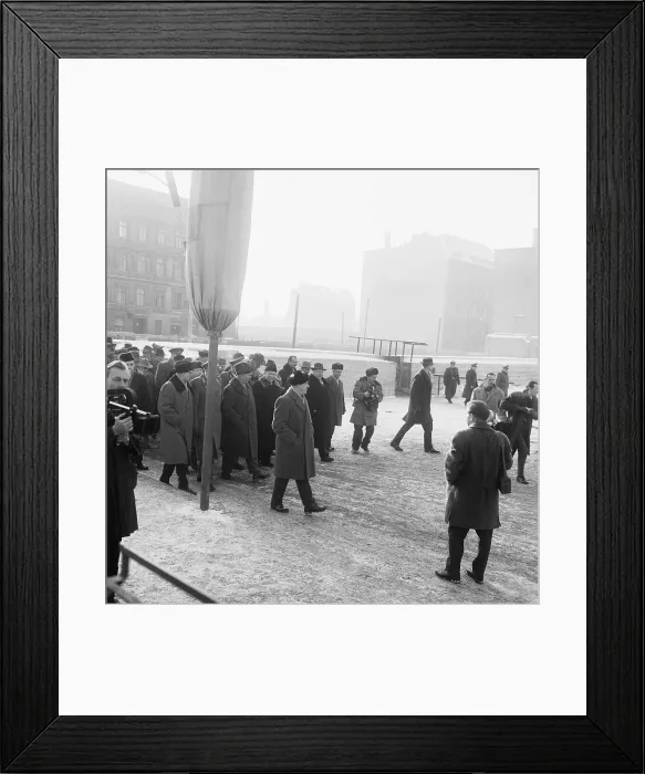 Framed Print : Nikita Khrushchev Visiting the Berlin Wall Framed Print : Nikita Khrushchev Visiting the Berlin Wall