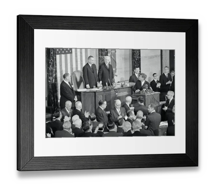Framed Print : John Kennedy Receiving Applause Framed Print : John Kennedy Receiving Applause