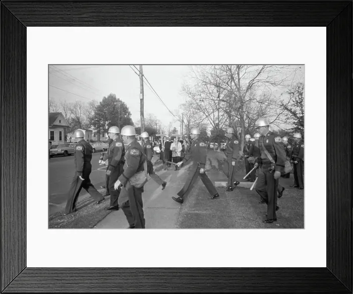 Framed Print : Civil Rights Protestors Arrested Framed Print : Civil Rights Protestors Arrested