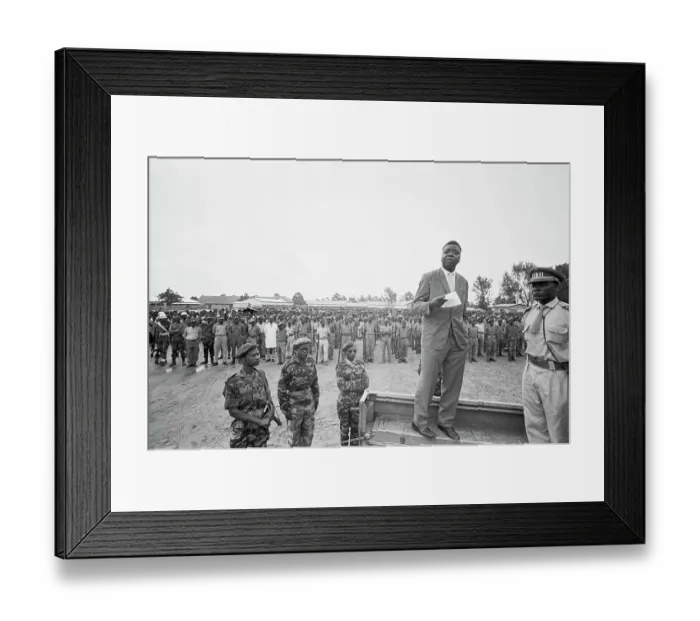 Framed Print : Moise Tshombe Turns Away During Speech Framed Print : Moise Tshombe Turns Away During Speech