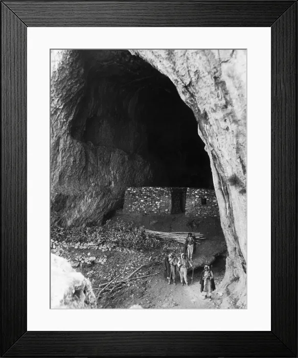 Framed Print : Kurdish Rebels at Entrance to Cave Framed Print : Kurdish Rebels at Entrance to Cave