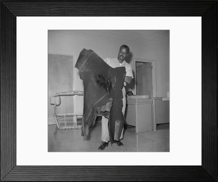Framed Print : Suit of Shark Attack Victim Framed Print : Suit of Shark Attack Victim
