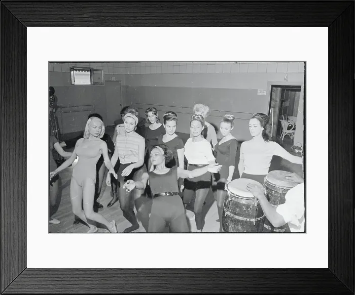 Framed Print : Eartha Kitt's Dance Class Framed Print : Eartha Kitt's Dance Class