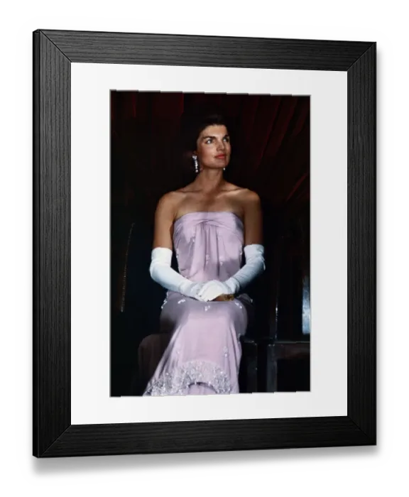 Framed Print : Jacqueline Kennedy in Strapless Gown Framed Print : Jacqueline Kennedy in Strapless Gown