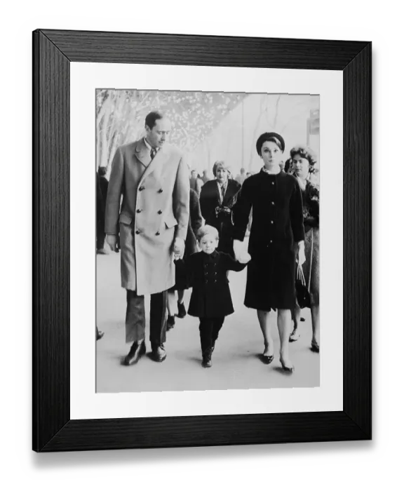 Framed Print : Audrey Hepburn and Family in Paris Framed Print : Audrey Hepburn and Family in Paris