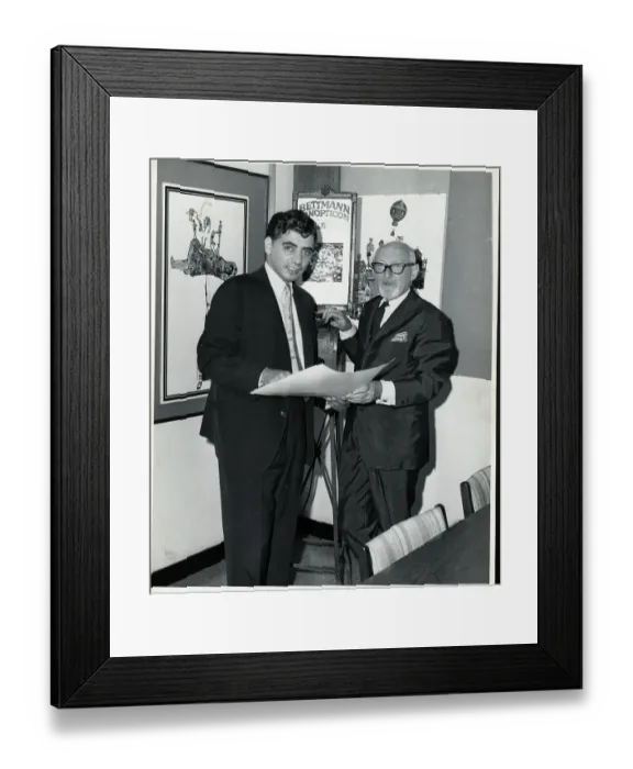 Framed Print : Otto Bettmann Posing by Illustrations Framed Print : Otto Bettmann Posing by Illustrations