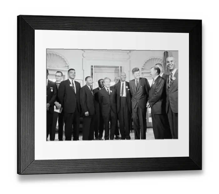 Framed Print : Kennedy With Labor and Civil Rights Leaders Framed Print : Kennedy With Labor and Civil Rights Leaders