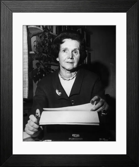 Framed Print : Environmentalist Writer Rachel Carson Framed Print : Environmentalist Writer Rachel Carson