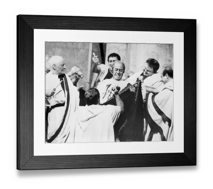 Framed Print : Julius Caesar Murdered in Cleopatra Framed Print : Julius Caesar Murdered in Cleopatra