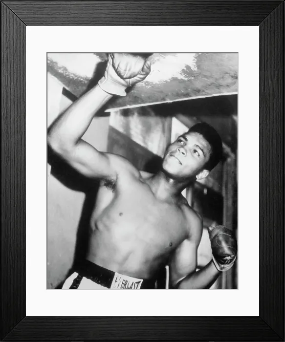 Framed Print : Cassius Clay Practicing Boxing Framed Print : Cassius Clay Practicing Boxing