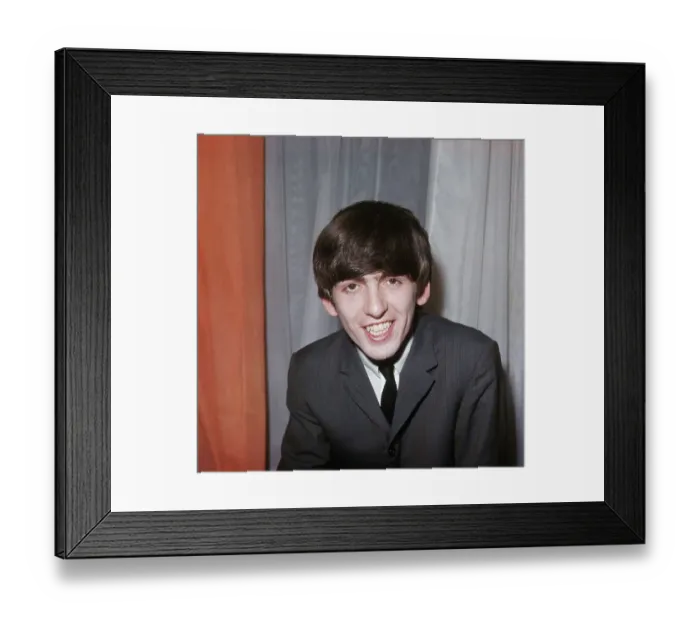 Framed Print : Closeup Photograph Of George Harrison Framed Print : Closeup Photograph Of George Harrison