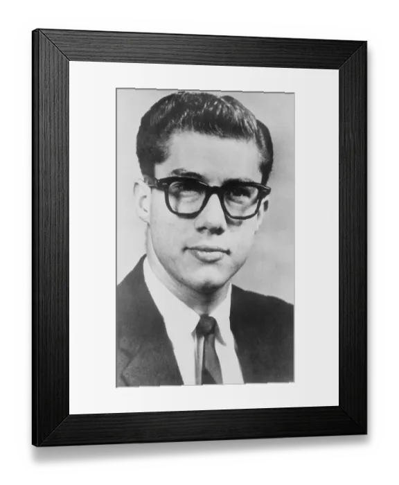 Framed Print : Richard Miller's College Yearbook Photo Framed Print : Richard Miller's College Yearbook Photo