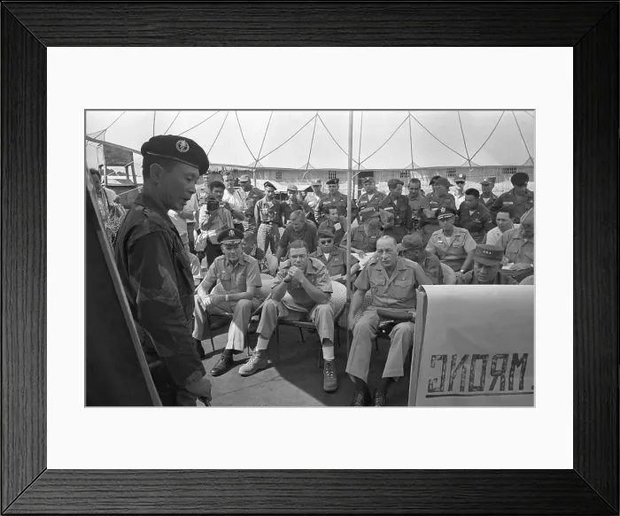 Framed Print : Gen. Maxwell Taylor, Defense Secretary Robert McNamara and Gen. Paul Harkins Attend Briefing Framed Print : Gen. Maxwell Taylor, Defense Secretary Robert McNamara and Gen. Paul Harkins Attend Briefing
