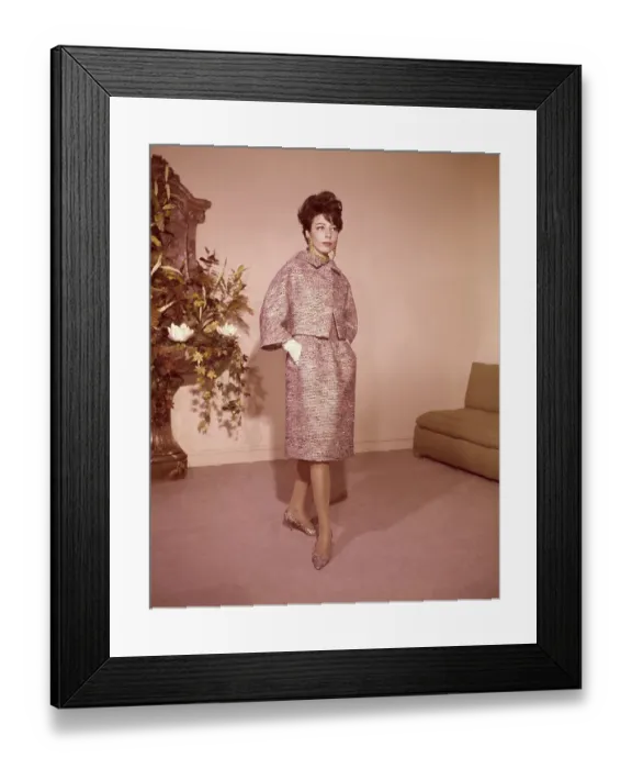 Framed Print : Model Wearing Ensemble by Simonetta and Fabiani Framed Print : Model Wearing Ensemble by Simonetta and Fabiani
