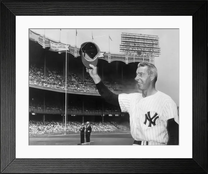 Framed Print : Joe Dimaggio Taking Off Hat For Crowd Framed Print : Joe Dimaggio Taking Off Hat For Crowd