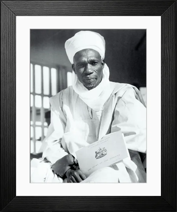 Framed Print : Premier Abubakar Tafawa Balewa Attending Conference Framed Print : Premier Abubakar Tafawa Balewa Attending Conference
