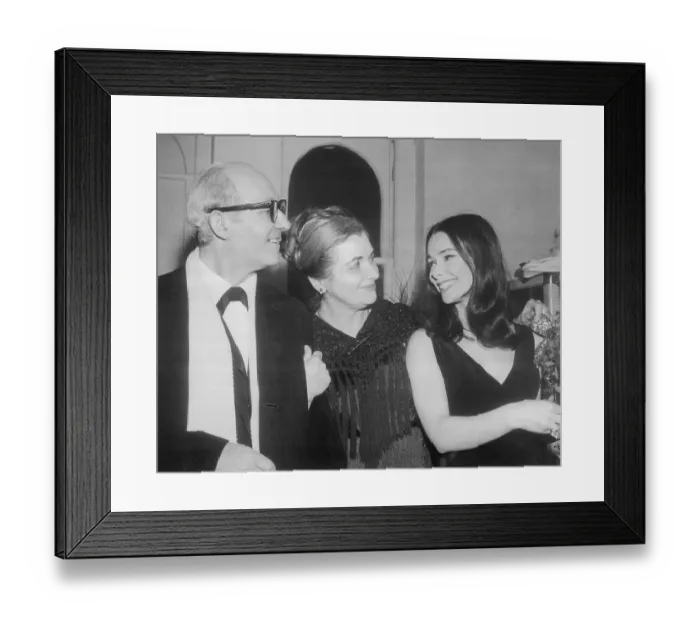 Framed Print : Lee Strasberg and Wife Congratulating Daughter Framed Print : Lee Strasberg and Wife Congratulating Daughter