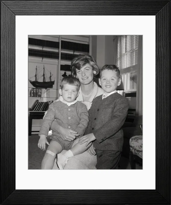 Framed Print : John F. Kennedy's Sister with her Children Framed Print : John F. Kennedy's Sister with her Children