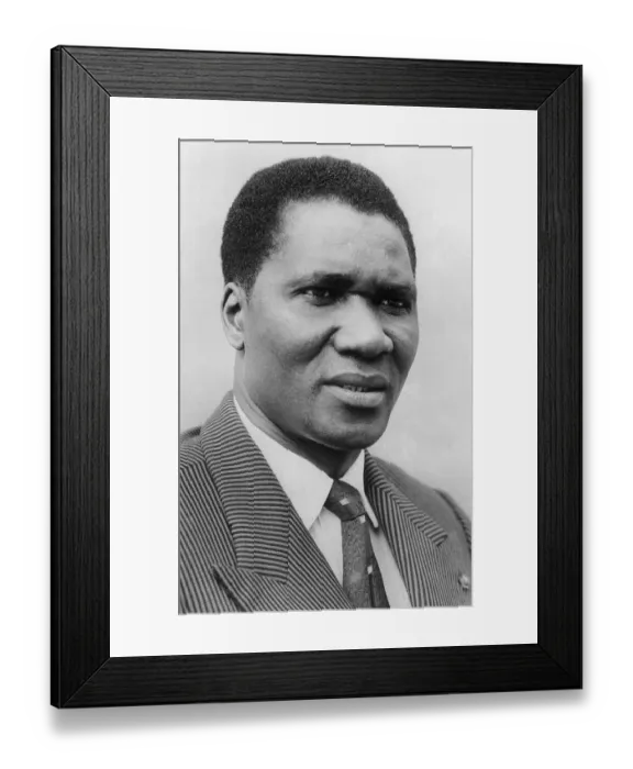 Framed Print : Portrait of Sekou Toure Framed Print : Portrait of Sekou Toure