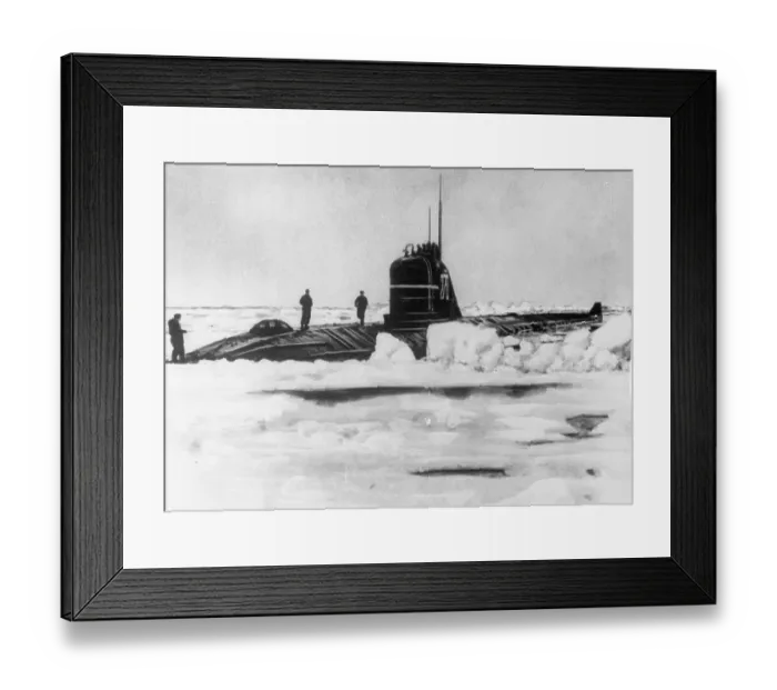 Framed Print : Soviet Submarine at the North Pole Framed Print : Soviet Submarine at the North Pole