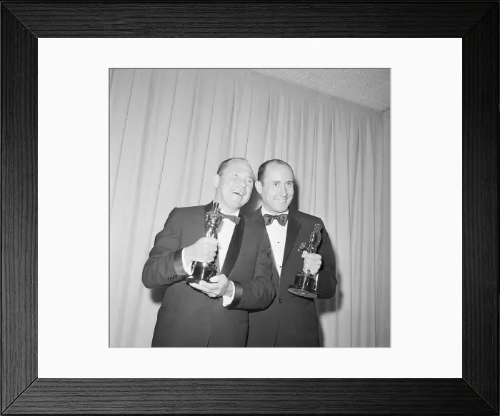 Framed Print : Mercer and Mancini Awarded Oscars Framed Print : Mercer and Mancini Awarded Oscars