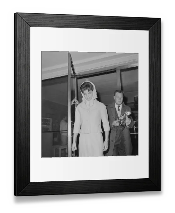 Framed Print : Jacqueline Kennedy Leaving Hospital Framed Print : Jacqueline Kennedy Leaving Hospital