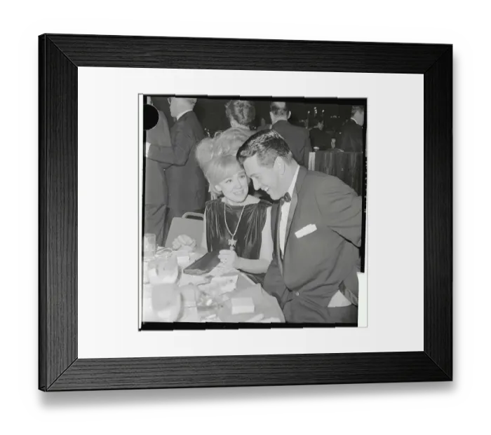 Framed Print : Actor Rock Hudson and Actress Edie Adams Framed Print : Actor Rock Hudson and Actress Edie Adams