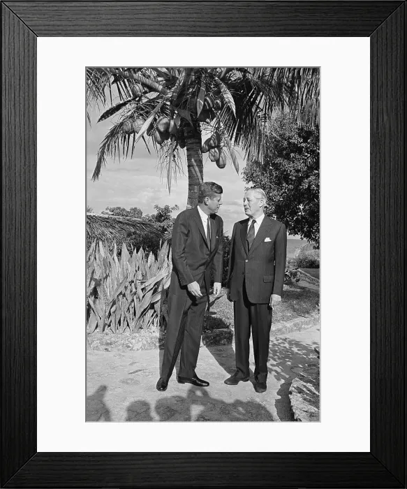 Framed Print : John Kennedy in Nassau