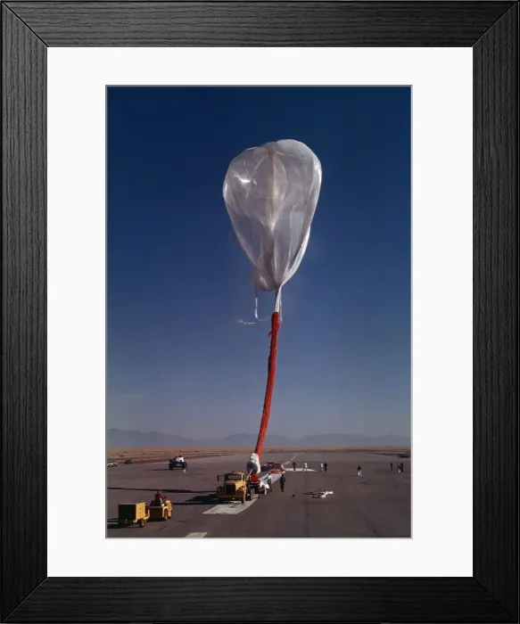 Framed Print : Captain Kittinger's Balloon Flight