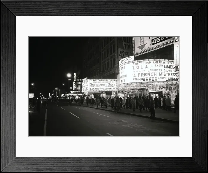 Framed Print : Crowds in Front of Broadway Theater Framed Print : Crowds in Front of Broadway Theater