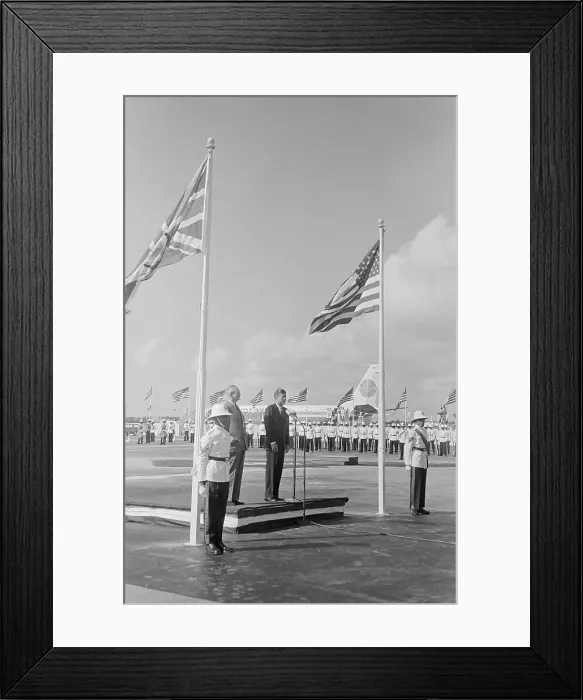 Framed Print : John Kennedy Speaking Framed Print : John Kennedy Speaking