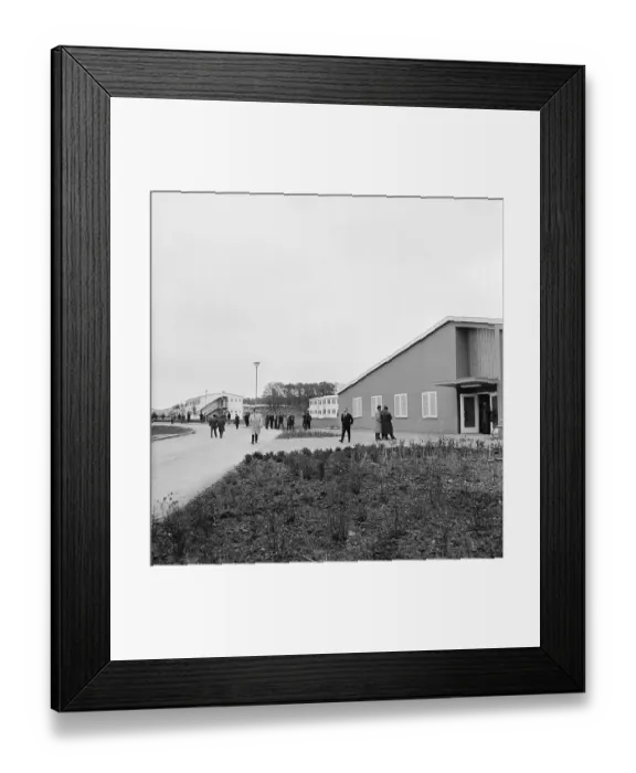 Framed Print : View of Village Built for Guest Workers Framed Print : View of Village Built for Guest Workers