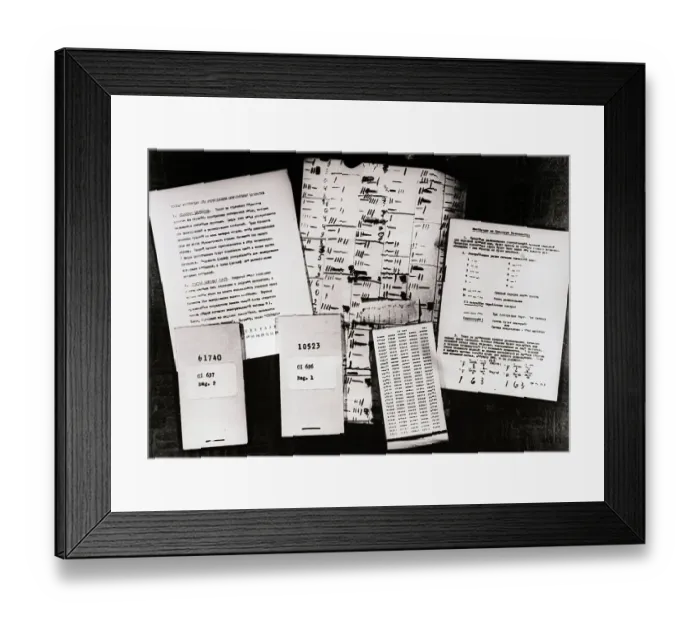 Framed Print : Spying Material, Codes and Notebooks Framed Print : Spying Material, Codes and Notebooks